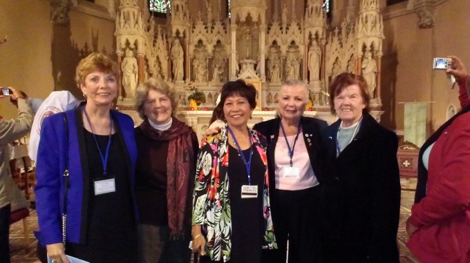 U.S. delegation: Dr. Marie Hilliard, Kathy Kirkpatrick, Alma Abuelouf, Marylee Meehan & Lorette Tierman