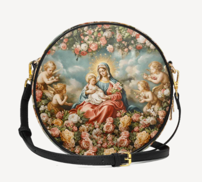 An Heirloom Madonna Della Rosa Rosebud Rosary ($196.00)