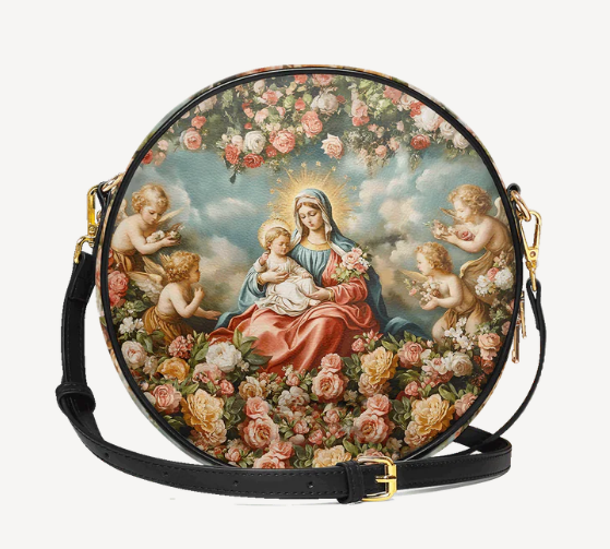 An Heirloom Madonna Della Rosa Rosebud Rosary ($196.00)